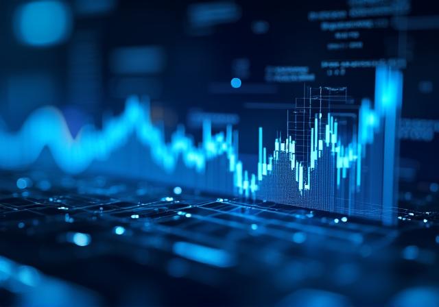 Data visualization showing customer churn probability peaks