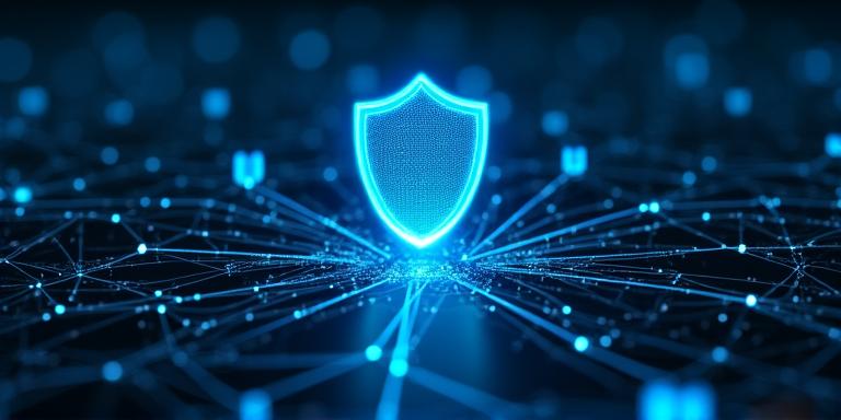 Secure data encryption illustration